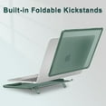 thumbnail image 2 of MOSISO Compatible with MacBook Air 13 inch Case 2022, 2021, 2020-2018 A2337 M1 A2179 A1932, Heavy Duty Shockproof Plastic Hard Case with Fold Kickstand&Keyboard Skin&Screen Film&Type C, 2 of 7