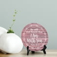 thumbnail image 2 of Round Be Still And Know That I Am With You Psalm 46:10 Blush Wood Color Circle Table Sign (5x5"), 2 of 4
