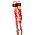 thumbnail image 2 of Peluca Navideña con Trenzas, Lazos y Lazos, Coleta Alta, Multicolor, de Poliéster, Accesorios para El Cabello Trenzado | Diademas Navideñas para Niños, Fiestas de Navidad y Año Nuevo, Regalos para Ju, 2 of 6