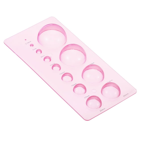 Uxcell 7x3" Paper Quilling Template Board Half Ball Dome Mold Tool 3D Crafts, Pink
