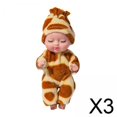 thumbnail image 1 of Muñecos De Bebé De 3 X 11 Cm, Bonitos Dibujos Animados De Animales De Juguete Con Ropa Para Niños Pequeños, 1 of 8