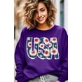 thumbnail image 6 of Floral USA Graphic Fleece Sweatshirts, 6 of 7