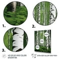 thumbnail image 3 of Designart "White Green Birch Tree I" Landscape & Nature Floater Framed Canvas Wall Art, 3 of 7