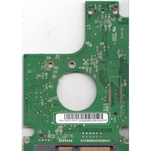 WD5000BEVT-75ZAT0, 2061-701572-400 AE, WD SATA 2.5 PCB