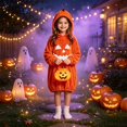thumbnail image 6 of Halloween Outfit Girls Boys Oversized Pumpkin Hooded Blanket Hoodie Wearable Onesie Kids Cozy Funny Rompe𝐫 Casual Clothes, 6 of 8