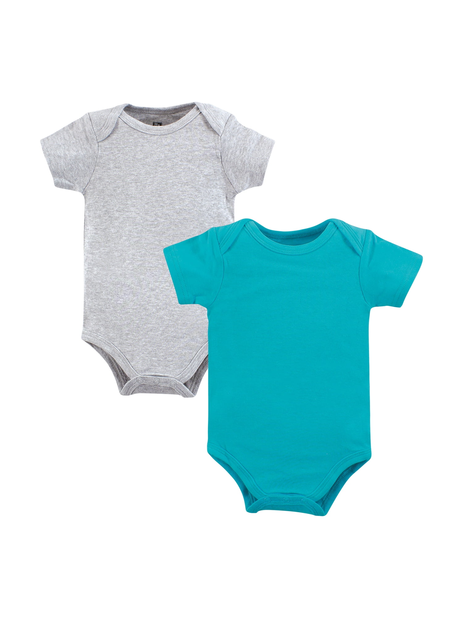 Hudson Baby Unisex Short Sleeve Bodysuits, 10-Pack, Sizes Newborn-24 Months