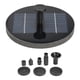 thumbnail image 4 of Bomba de fuente solar, fuente solar redonda de 1,6 W, fuente de agua alimentada por energía solar, construcción robusta, 4 of 12