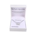 thumbnail image 4 of Fine Silver Plated Double Necklace Set with Simulated Diamonds Adult, 4 of 5