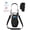 Black, variant on Gradient Water Bottle Carrier Bag for 30oz 40oz Tumbler, Ombre Insulated Cup Holder with Handle and Shoulder Strap, Cup Sleeve with Pocket, Green