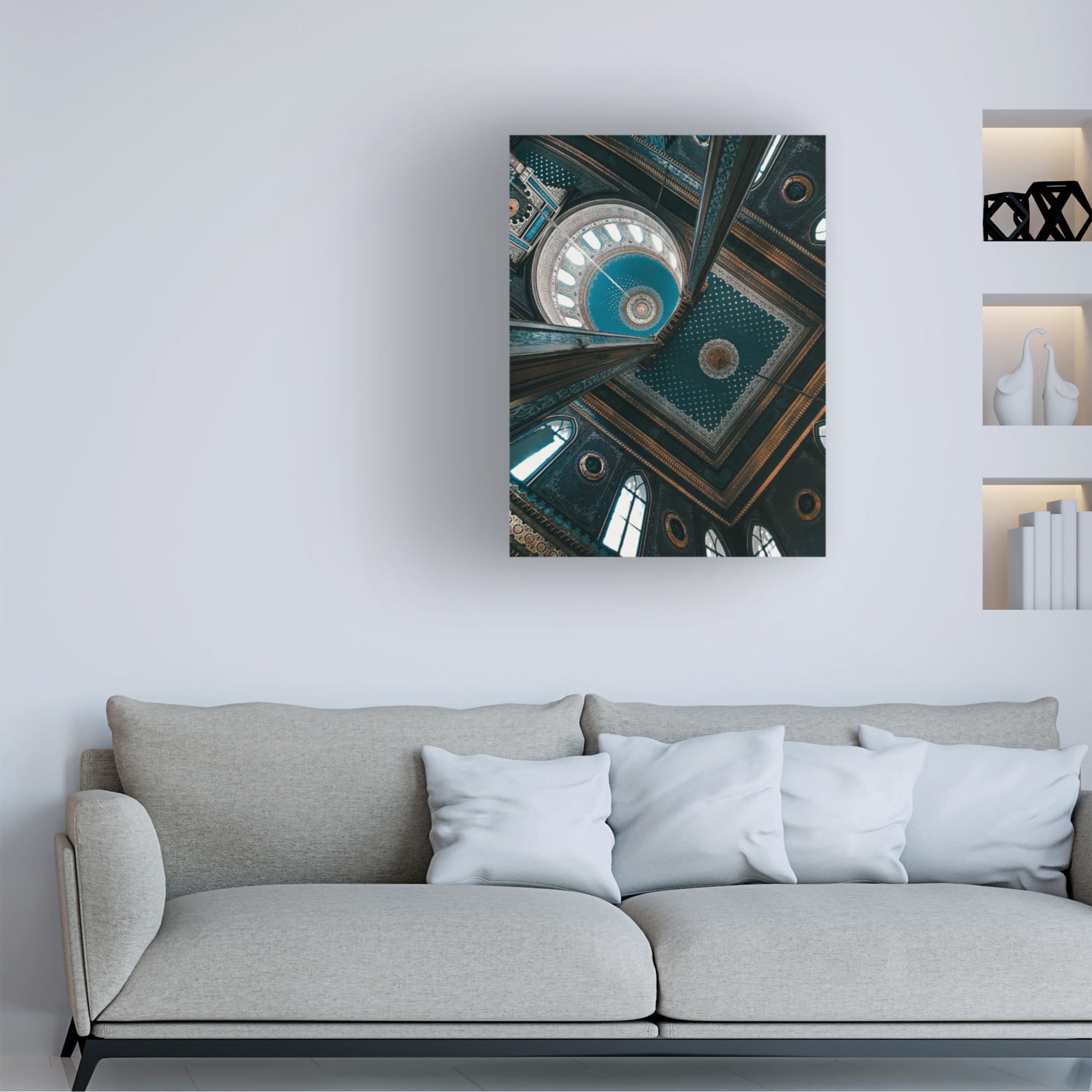 Trademark Fine Art Noureddin Abdulbari Hamidiye Yapldapz Mosque Canvas Wall Art