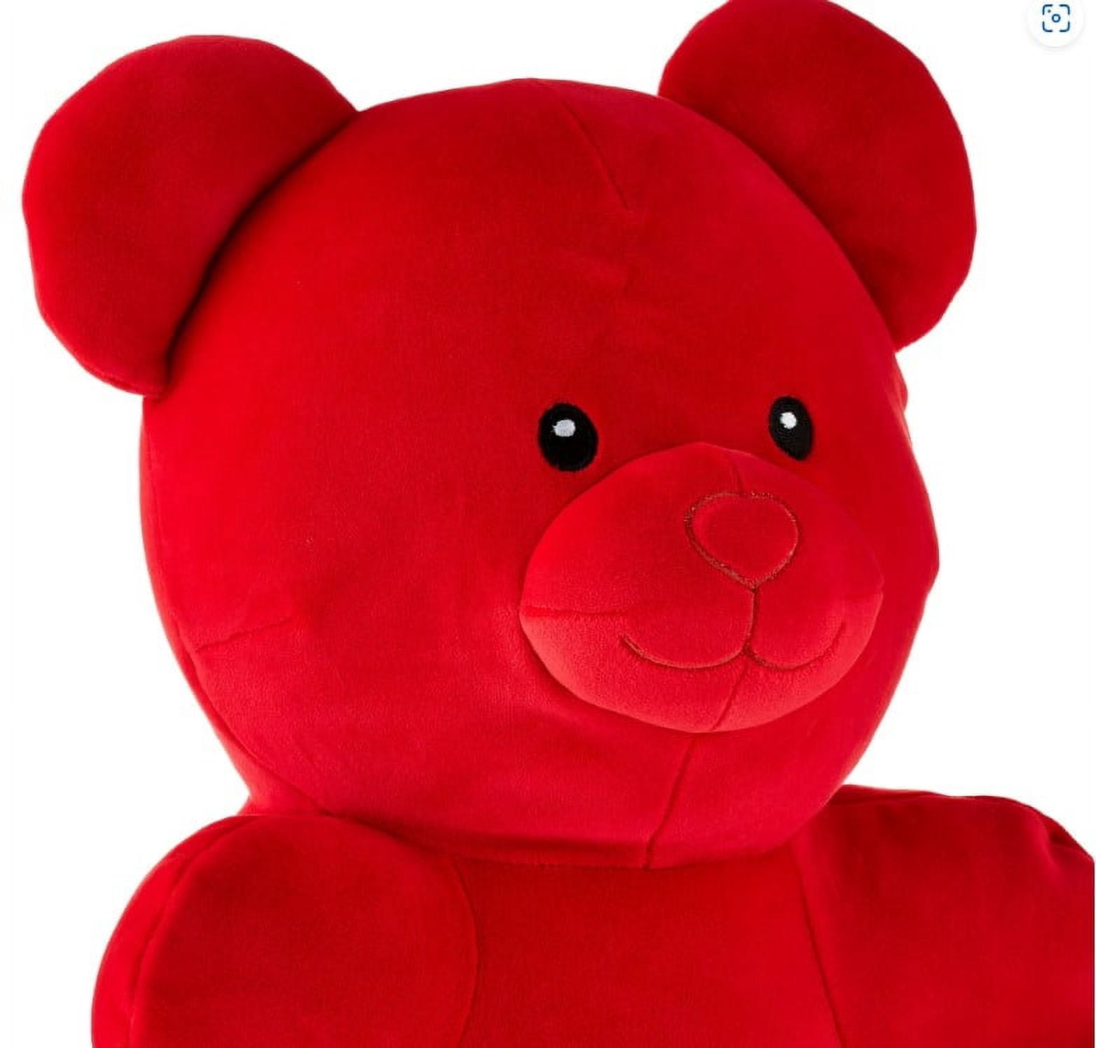 Gummy Bear Soft Stuffed Animals and Plush Toys, Poly fil Fiber Fill Red