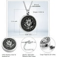 thumbnail image 4 of Memorial Jewelry Firefighter Fire Dept Round Cremation Pendant Cremation Jewelry For Ashes, 4 of 7