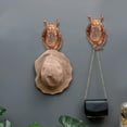 thumbnail image 2 of Gancho Vintage con forma de cabeza de Animal, colgador de pared para ropa, llaves, toallas, gancho para decoración del hogar, cobre antiguo, 2 of 9