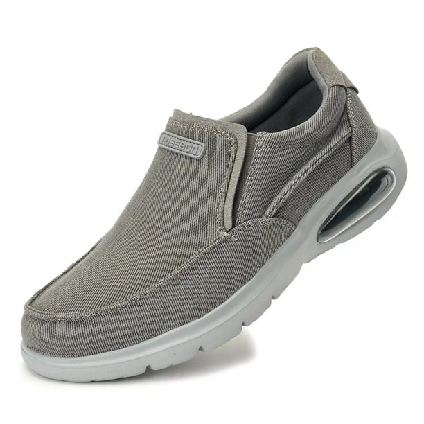 TIOSEBON Men's Light And Comfortable Air Cushion Casual Shoes Gray US7 ...