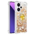 thumbnail image 2 of Funda para Xiaomi Redmi Note 13 Pro Plus 5G con Brillo Líquido Flotante, Purpurina, Parachoques y Anillo Giratorio Soporte, 2 of 5