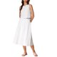 thumbnail image 4 of Conjunto de falda de 2 piezas para mujer INSPIRE CHIC, sin mangas, top corto, falda midi de cintura alta, atuendos casuales de verano, beige, M, 4 of 6