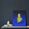 thumbnail image 5 of Lsque Geometry Dash Pattern Decorative Picture – Unique Modern Wall Art, Ready-to-Hang Canvas Print for Home (Vertical), 5 of 6