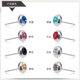 thumbnail image 2 of Pendientes de acero inoxidable para mujer y hombre, aretes de cristal de circón Multicolor, regalo de joyería para amantes, 1 par, 2 of 2