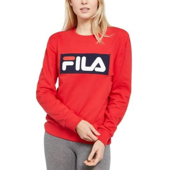 Fila Evelyn Sweatshirt Womens Active Shirts & Tees Size Xs, Color: Red/Blue/White