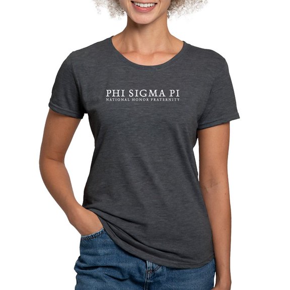 CafePress - Phi Sigma Pi White Wordmark T Shirt - Womens Tri-blend T-Shirt
