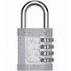 thumbnail image 1 of Locker Lock, 4 Digit Combination Padlock, Re-settable Combo Lock For Gym, School And Employee (sliver), 1 of 4