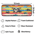 thumbnail image 2 of CURLYOOT Pug Dog Rainbow Stripes Runner Rug 2'x6' Washable Kitchen Runner Rug Indoor Non Slip Laundry Rugs Floor Carpet for Hallway Kitchen Entryway Bedroom Living Room, 2 of 9