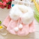 thumbnail image 2 of Abrigo De Invierno Para Niños Pequeños, Chaquetas De Abrigo Para Niñas, Otoño, Decoración De Perlas De Lunares Para Bebés, Abrigo De Algodón Cálido De Felpa Rosa Odeerbi  LM103-5460, 2 of 8