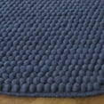 thumbnail image 3 of SAFAVIEH Natura Feride Geometric Area Rug, Navy/Blue, 8' x 8' Round - Scandinavian Design, Navy & Blue, Handmade Wool Blend, Ideal for Living Room, Bedroom, Dining Space, 3 of 10