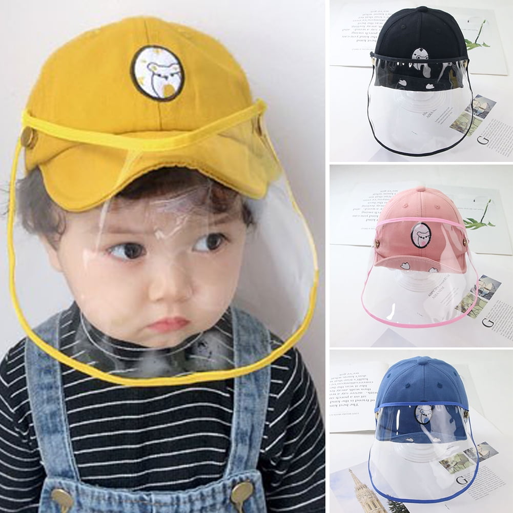 Details about   Smile Baby Toddler Adorable Hat Cap with Removable Face Shield 