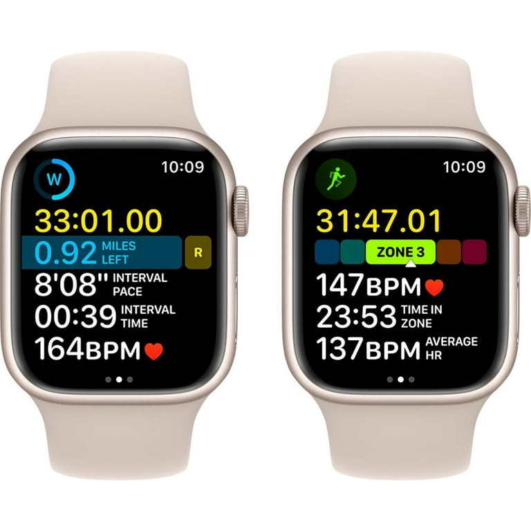 Restored Apple Watch Series 8 GPS + Cellular 41mm Starlight 