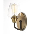 thumbnail image 2 of Maxim 26121CLBZAB 5 in. Goblet One-Light Wall Sconce, Bronze & Antique Brass, 2 of 5
