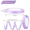 thumbnail image 2 of Highcool Light Lavender Satin 3/8 Inch Yards for Invitation Floral Hair Balloon Craft Party Wedding Decoration, 2 of 6