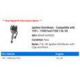 thumbnail image 2 of Ignition Distributor - Compatible with 1991 - 1998 Ford F700 7.0L V8 1992 1993 1994 1995 1996 1997, 2 of 3