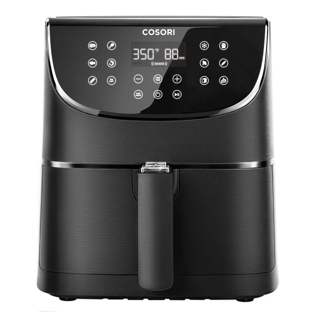 Cosori Premium 5.8-Quart Air Fryer with Bonus Skewer Rack Set (Black)