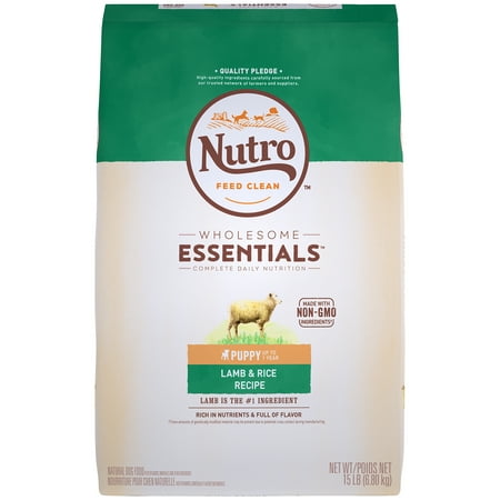 NUTRO WHOLESOME ESSENTIALS Natural Puppy Dry Dog Food Lamb & Rice Recipe, 15 lb. (Best Lamb Curry Recipe In The World)