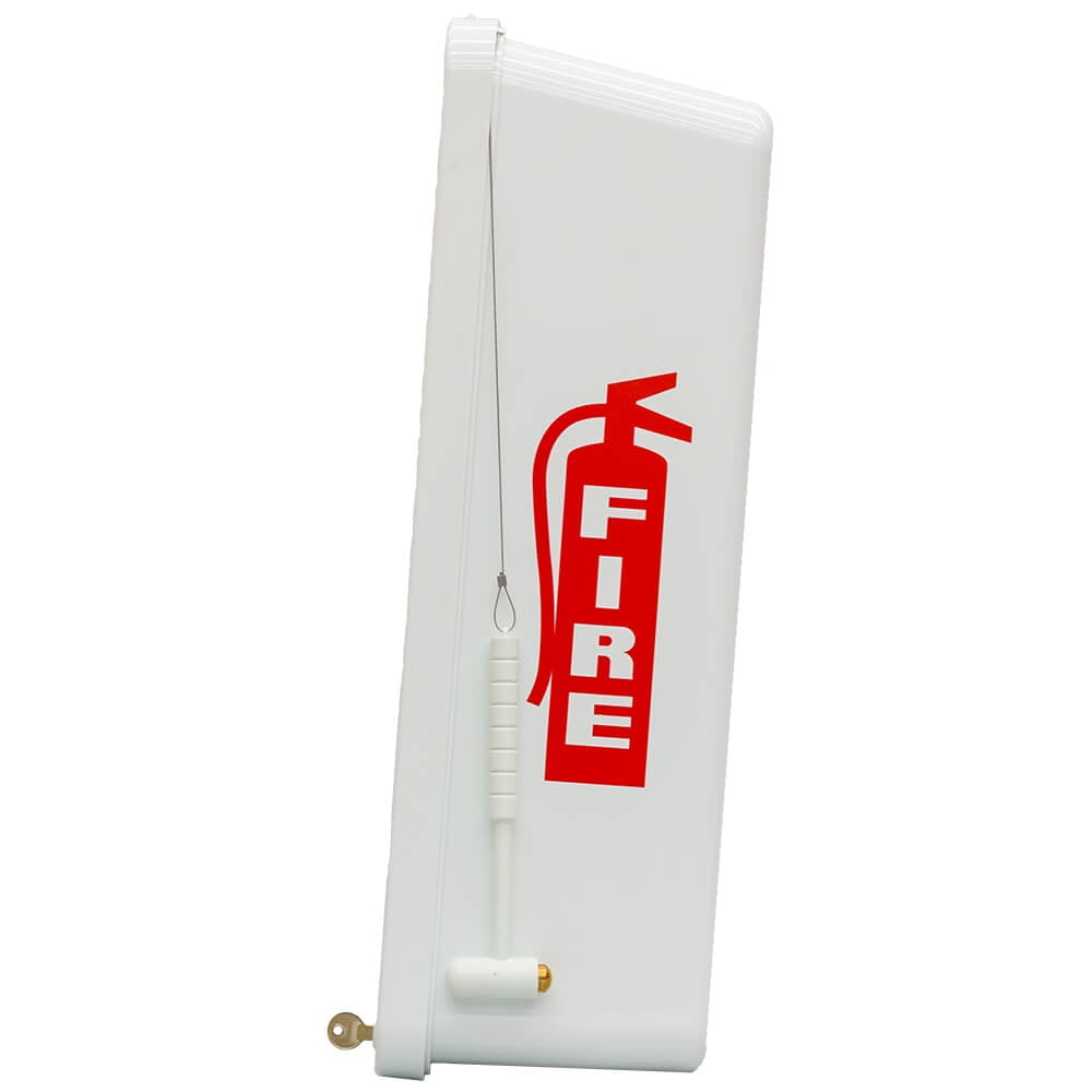 Fire Extinguisher Cabinets Indoor Outdoor White Surface Mount 5 lb. 6 Pack