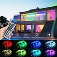 thumbnail image 2 of SUPERNIGHT 32.8ft RGB 600LEDs 5050 SMD 10M 60Leds/m Flexible LED Strip Light Non-Waterproof + 44Keys Remote + DC 24V Power Supply, 2 of 6