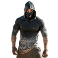 thumbnail image 2 of VBVC Men's UPF 50+ Long Sleeve Sun Protection Hoodie with Face Cover,Quick Dry Breathable Outdoor Hiking Fishing Shirt For Men,Gray,S-3XL, 2 of 5