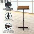 thumbnail image 3 of Oklahoma Sound Portable Presentation Adjustable Lectern Stand, Medium Oak, 3 of 11