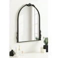 thumbnail image 6 of Kate and Laurel Myrcelle Traditional Arched Mirror, 21 x 26, Antique Black, Decorative Arch Vintage Mirror with Ornate Garland Detailing along the Crown and Edges of the Frame, 6 of 7