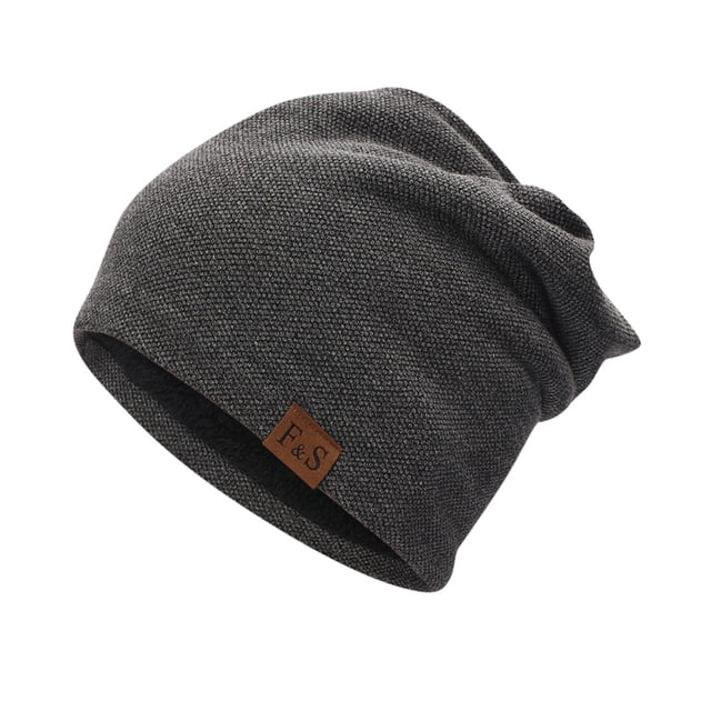 GDREDA Baseball Caps Confinement Hat All-match Hedging Cap Plus Velvet Warm Cold Hat Knitted Pile Hat,Dark Gray