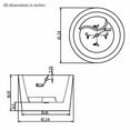 thumbnail image 4 of HEATGENE 41" Acrylic Freestanding Bathtub Contemporary Soaking Tub Easy to Install UPC Certified Drain & Overflow Assembly Included, 4 of 7