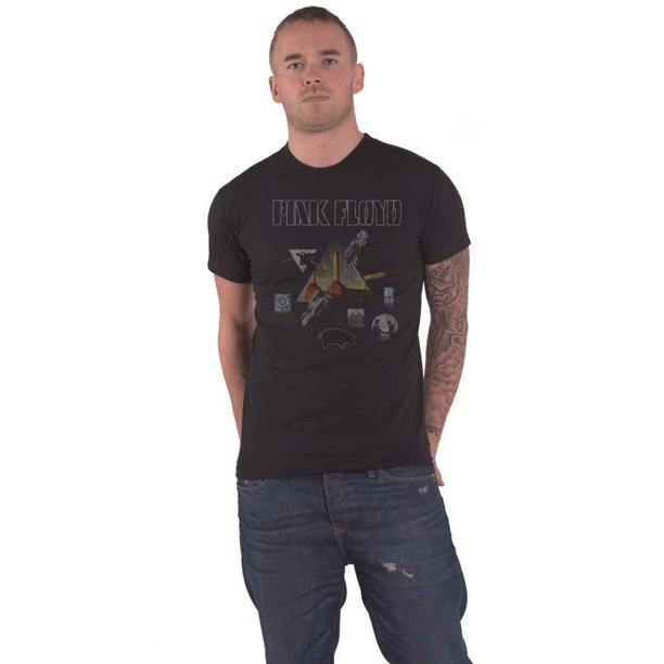 Pink Floyd - Camiseta Montaje para Adultos Unisex (Negro)