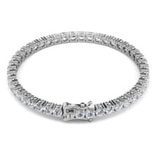 Cate & Chloe Olivia 18k White Gold Plated Tennis Bracelet With Simulated Diamond Crystals for Women