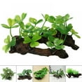 thumbnail image 2 of Artificial Fake Turtle Plants Grass Fish Tank Aquarium Aquatic Landscaping Decoration Ornament Aquarium Aquatic Pet Supplies Clover, 2 of 8
