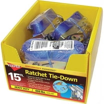 Keeper 89515-10 Ratchet Tie Down, 660 lb, 15 ft L x 1 in W