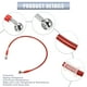 thumbnail image 4 of 65cm 25.59 "Longitud 10mm ID Motocicleta Línea de freno hidráulico Tubo de manguera de aceite 28 ° 0 ° Cable trenzado de acero inoxidable para ATV Motocross Sport Bikes Rojo, 4 of 9