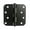 Black, variant on Colester Direct Satin Nickel 4 inch Door Hinge with 5/8" Corner Radius, 6 PACK