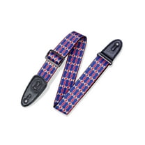 Levy's 2" Print Guitar Strap on Polyester with Garment Leather Ends, MPLL-003