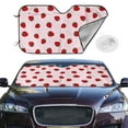 thumbnail image 2 of Fotbe Strawberry Car Windshield Sunshade | Sun Visor Protector Front Window Shade, Keeps Out UV Rays, Keeps Your Vehicle Cool-Small, 2 of 7